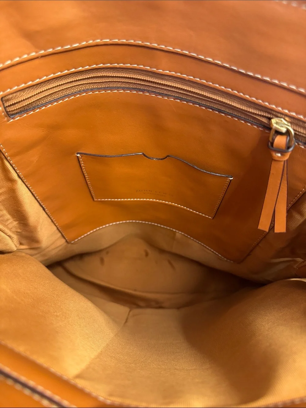 John Lewis pebbled grain leather, the zipped backpack